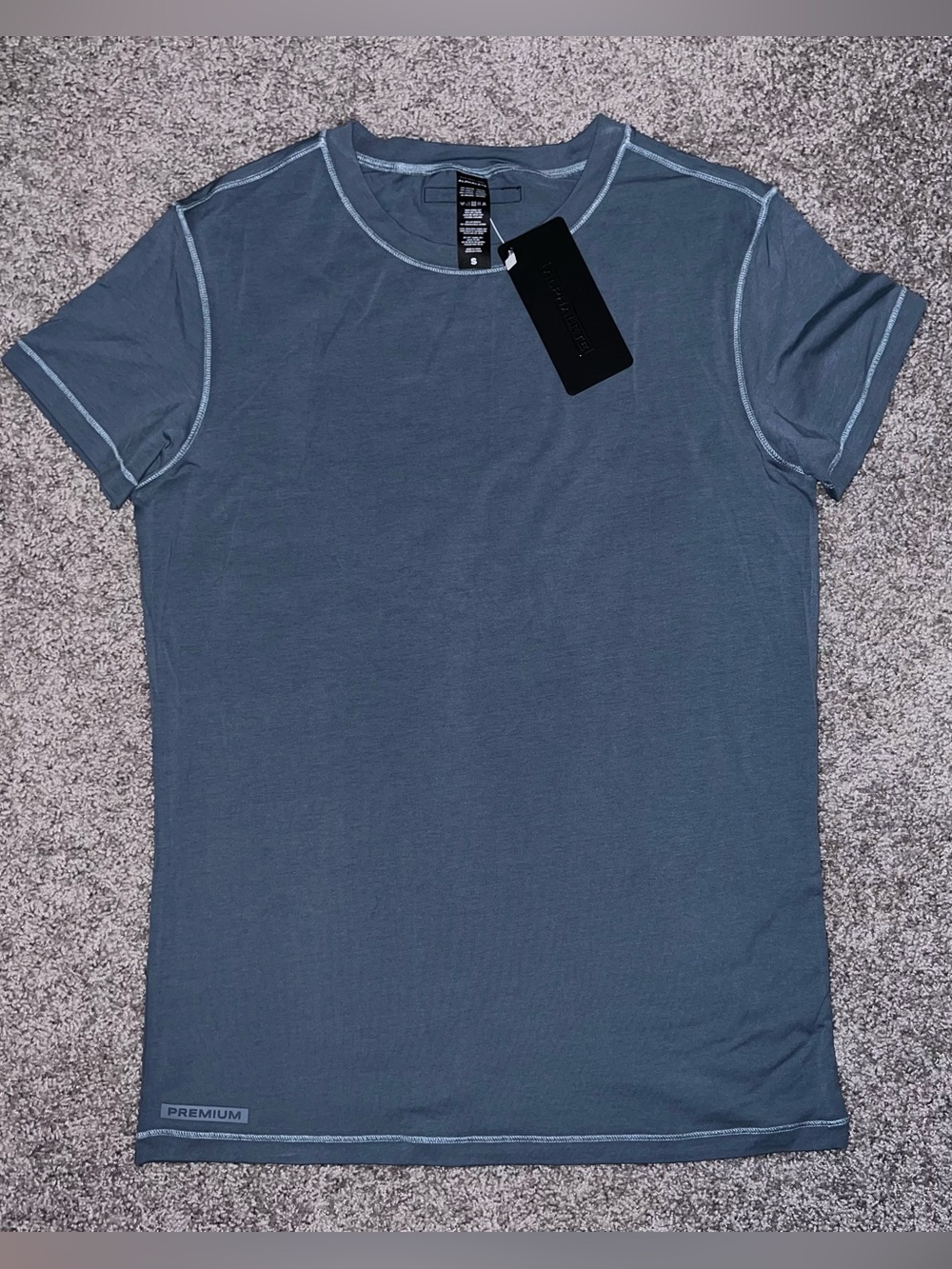 Alphalete Premium Men's Crew Neck T-Shirt - Slate Blue